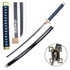 Demon Slayer Muichiro Tokito Nichirin Sword – Mist Hashira Bamboo Katana Cosplay Replica 104cm