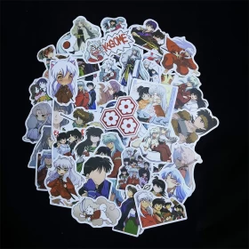 Anime Inuyasha Stickers-Ver.26- 50pcs (Used For machineries, car windows or special products, Mirror, Notebook,etc.(