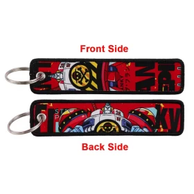 One Piece Franky Double-Sided Anime Keychain | Front & Back Design