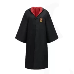 Harry Potter Gryffindor Wizard Robe Cosplay Costume – Hogwarts School Uniform Cloak for Adults & Teens