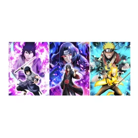 Naruto 3D Posters – Sasuke, Itachi & Naruto Power Mode