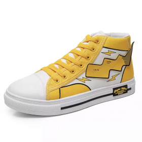 Pikachu High Top Sports Converse 3D Yellow