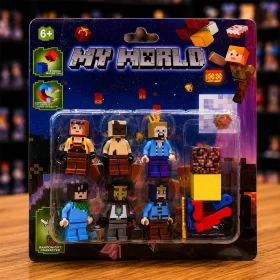 My World Mini Figure Set Series 3 – Pixel Style Adventure Block Toy Pack