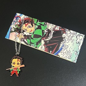 Demon Slayer Tanjiro with Chopsticks Necklace