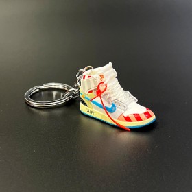 Keychain Sneakers-White & Yellow -Ver110