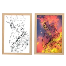 Naruto Led Light Painting USB Plug Dimming Wall Artwork-22cm*31cm (Ver.4)