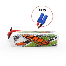 CNHL Racing Series 6200mAh 14.8V 4S 90C Lipo Battery with EC5 Plug