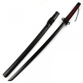 Bleach Ichigo Kurosaki Tensa Zangetsu Bankai Sword – Black Bamboo Katana Replica 104cm