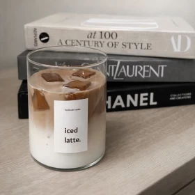 Iced Latte Handmade Candle – Coffee Scent