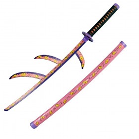 Demon Slayer Kokushibo Moon Breathing Sword – Upper Rank One Bamboo Cosplay Katana Replica