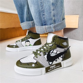 Naruto Shikamaru Dark Green  High Top Sports Sneakers 3D