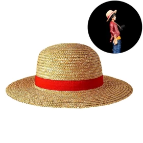 One Piece Cosplay Prop: Monkey D. Luffy Hat Straw Halloween Costume Cosplay-Polyester-Unisex