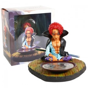 One Piece GK Sitting Posture Red Hair Drinking Scene Figure مجسم شخصية