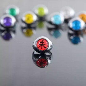 Naruto Prop Cosplay: the 'Shu' Ring-Uchiha Itachi Costume Cosplay Ring-Red-Unisex