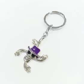 One Piece Keychain – Brook Purple Hat Edition