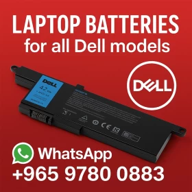Dell Laptop Battery Replacement – Compatible with All Models (2002–2025) Prices Starts From 12 KD (Without Installation Fees)