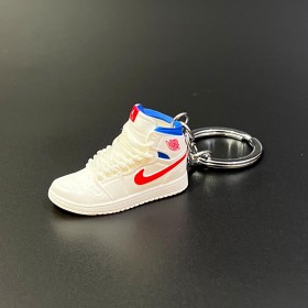 Shoe Keychain-White & Blue (Vers.33)