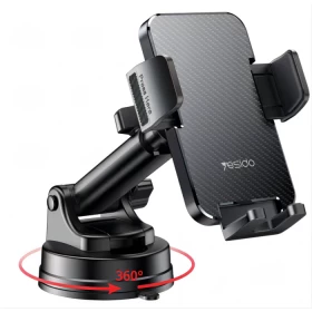 Yesido C173 Carbon Fiber Dashboard Phone Holder with 360° Rotation
