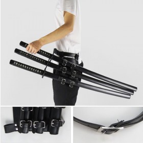 Medieval Sword Holder PU Leather Sword Belt Waist Sheath Adult Men 3