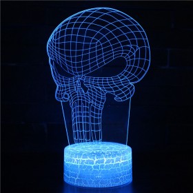 The Punisher 3D Night Light LED RGB