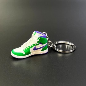 Keychain Sneakers- Green & Purple -Ver57