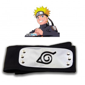 Naruto Leaf Village Headband with Metal Cosplay-Polyester-Black