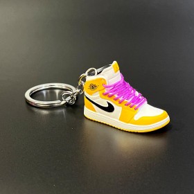 Keychain Sneakers-Yellow & Purple -Ver117