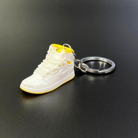 Shoe Keychain-White & Yellow Bottom (Vers.84)