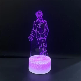 Jujutsu Kaisen 3D Night Lamp: Satoru Gojo 3D Night Lamp-Touch Mode -LED Color Changing Table Lamp -Ver.04