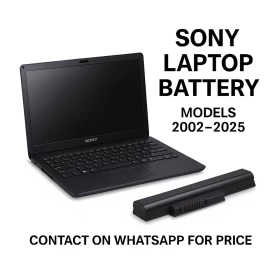 Laptop Battery for Sony & VAIO Laptops (2002–2025) Prices Starts From 12 KD (Without Installation Fees)