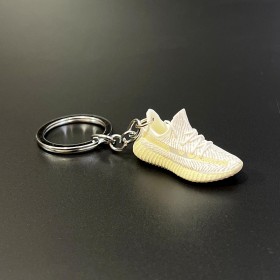 Shoe Keychain-White/Yellow (Vers.3)