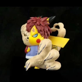 Naruto Pokemon Figures: Pikachu COS Gaara PKQ figure-PVC-height 8cm