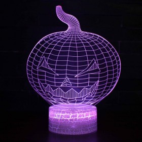 Halloween Pumpkin Skull 3D LED Light