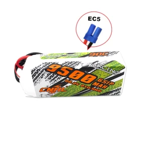 CNHL Racing Series 9500mAh 22.2V 6S 90C Lipo Battery with EC5 Plug