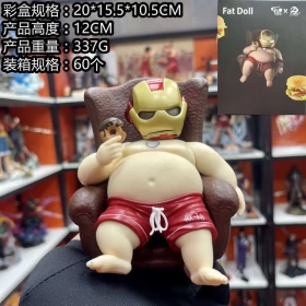 Marvel Figures: Iron Man Fat Boy Figure-Luminous-PVC- Height 12cm