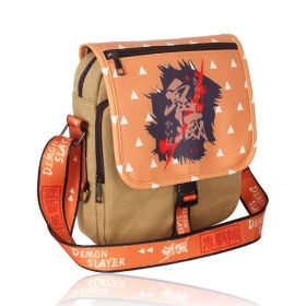 Demon Slayer: Zenitsu Crossbody Bag-High Quality Material-Orange-Big Size-Ver.02