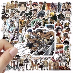 Attack on Titan 100PCS Anime Sticker Pack – Waterproof Vinyl Stickers