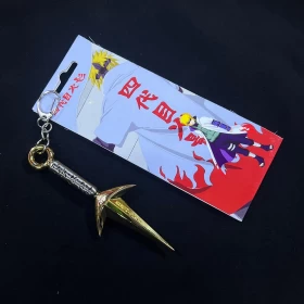 Naruton keychains: Minato Kunai Keychain-Golden & Silver-Vers 01