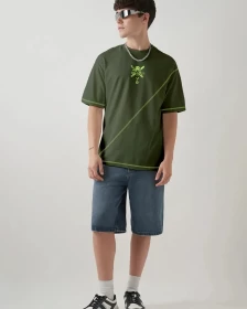 One Piece Roronoa Zoro Green Oversized T-Shirt – Premium Heavy Fabric