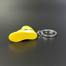 Keychain Sneakers-White & Yellow -Ver74