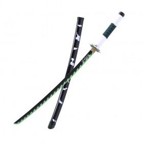 Demon Slayer Sanemi Shinazugawa Nichirin Sword – Wind Hashira Bamboo Katana Cosplay Replica 104cm