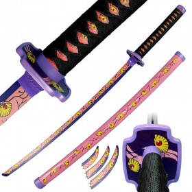 Demon Slayer Kokushibo Moon Breathing Sword – Upper Rank One Bamboo Cosplay Katana Replica