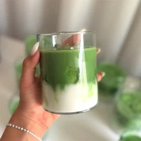 Iced Matcha Handmade Candle – Pistachio Pastel Scent