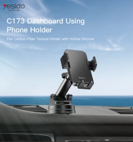 Yesido C173 Carbon Fiber Dashboard Phone Holder with 360° Rotation