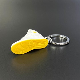 Shoe Keychain-White & Yellow Bottom (Vers.84)