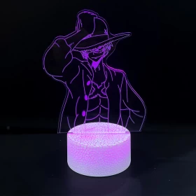 One Piece 3D Night Lamp: Luffy D. Monkey 3D Night Lamp-Touch Mode -LED Color Changing Table Lamp -Ver.08