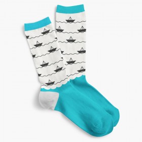 Boats And Waves Socks