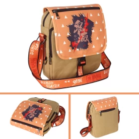 Demon Slayer: Zenitsu Crossbody Bag-High Quality Material-Orange-Big Size-Ver.02